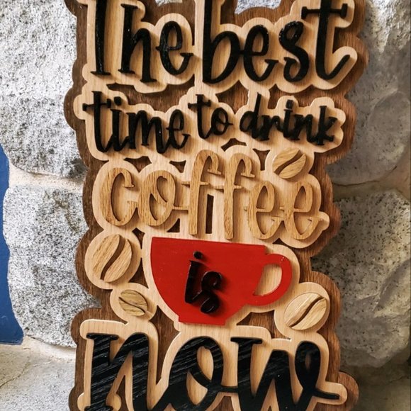 Layered Coffee Sign NEW - Picture 2 of 12